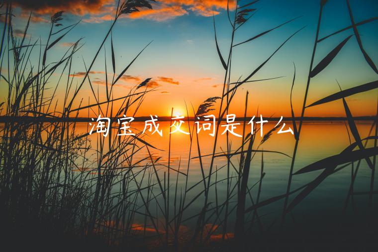 淘寶成交詞是什么